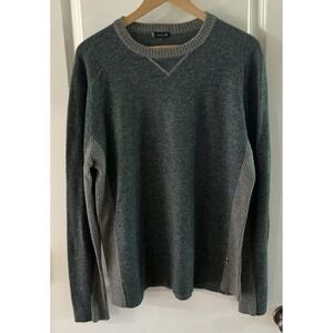 Smartwool‎ Crewneck Sweater Men's – Green Body / Gray Sleeve Wool blend